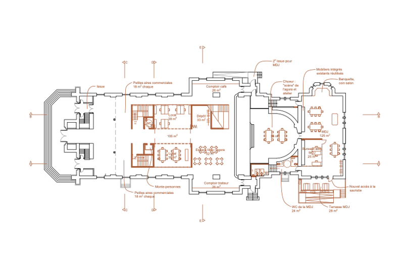 Plan rez-de-chaussée