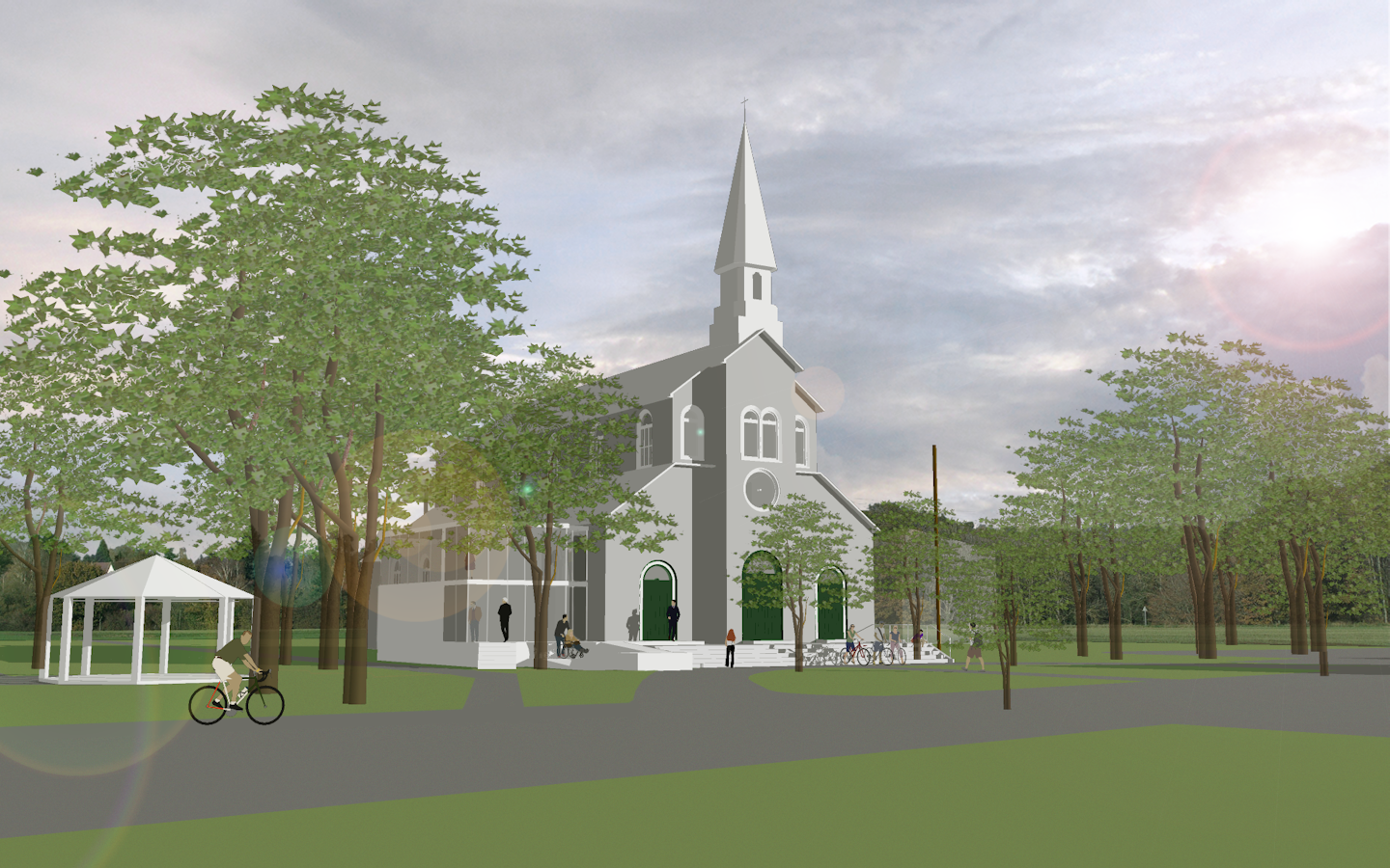 Sainte-Christine transformation Agrandissement proposé pour la transformation de l'Église