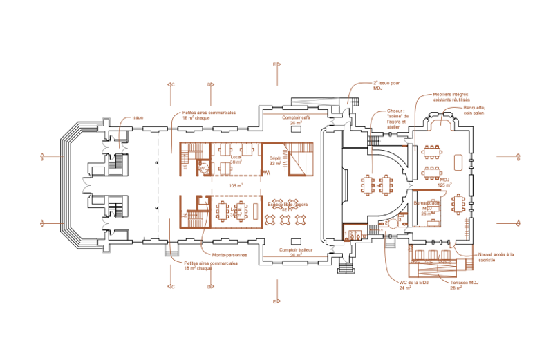 Plan rez-de-chaussée 