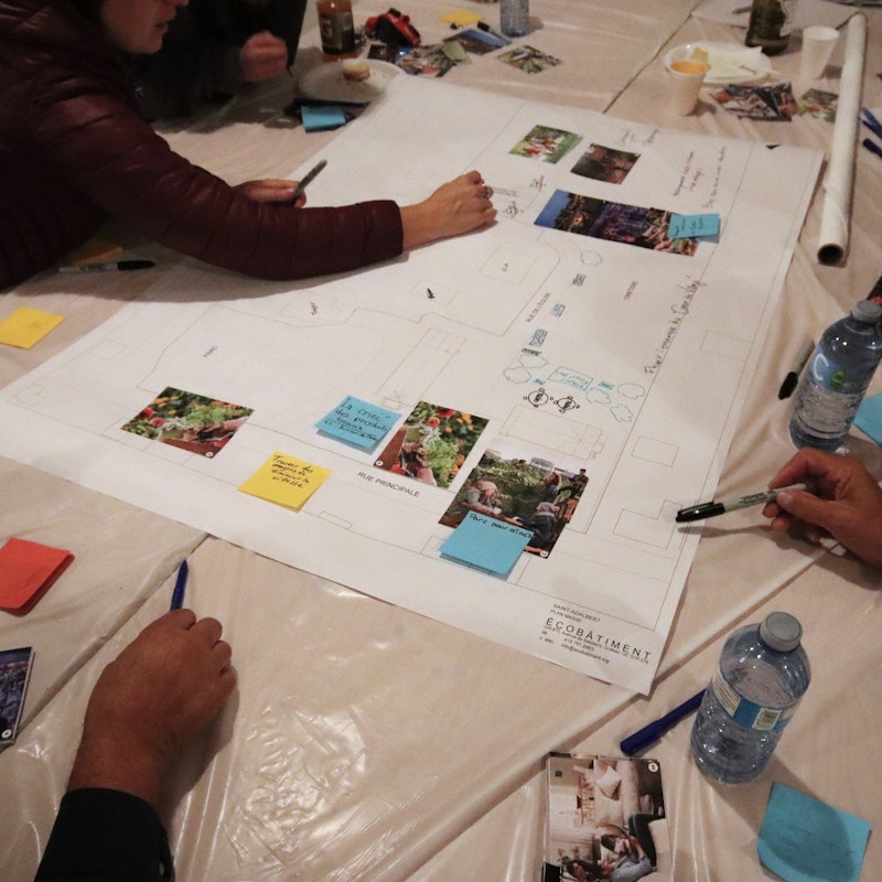 Consultation saint adalbert Activité collaborative lors de la consultation publique de Saint-Adalbert